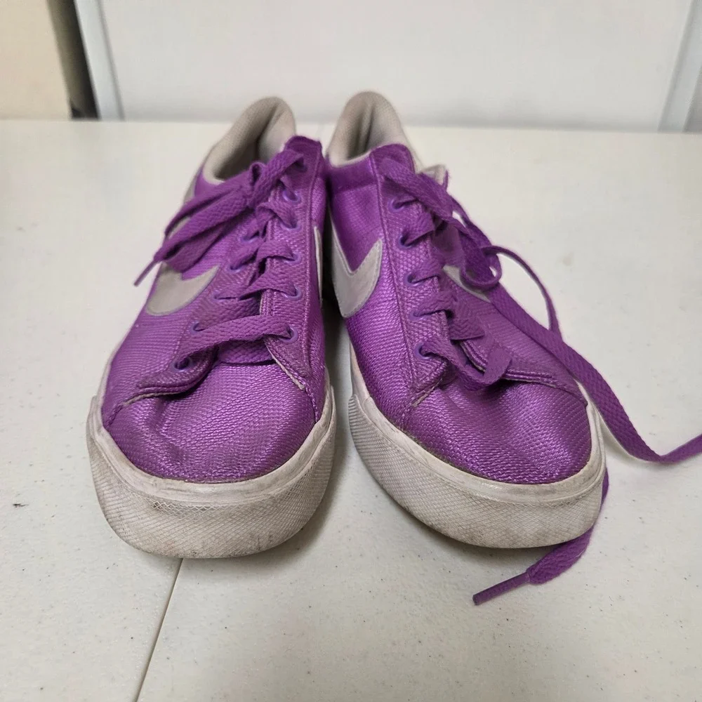 Nike Capri III Low LTR Purple Grey Mesh Sneakers 408182-501 Womens Size 7.5